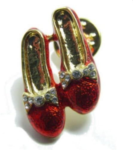 Gay Rainbow Sisters Lapel Pin Tie Tack Wizard of Oz Ruby Slippers