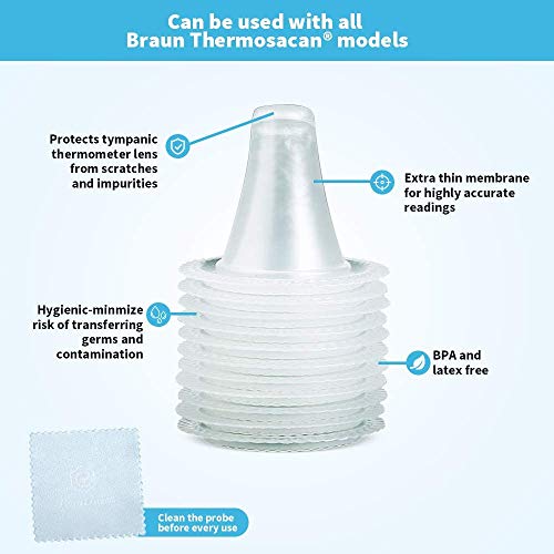 Ear Thermometer Probe Covers Refill Cap Lens Filter For Digital Thermometers Replacement Disposable Earmuffs Ear Thermometer Cap Filters Clear Probe Lens Digital Thermometers Cover In Dubai Uae Whizz Pipe Locators