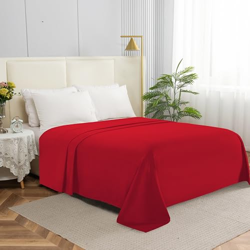 Elegant Comfort Premium Hotel Quality 1-Piece Flat Sheet, Luxury & Softest 1500…