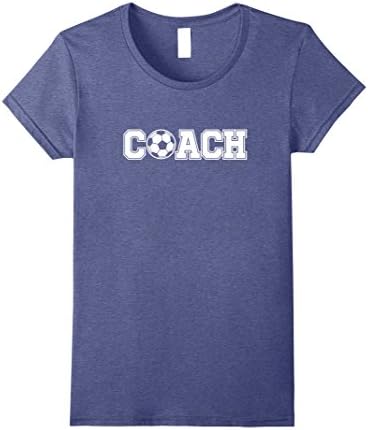 Womens Soccer Coach Shirt Sports Coaching Staff Head Coach Tees Small Heather Blue
