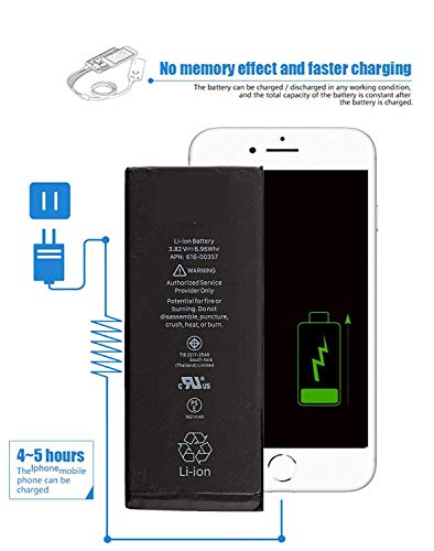 LONGLIFE Battery Replacement for Model iPhone 8 A1863 A1905 A1906 with Repair Tools Kit (Not for 8 Plus) Batería de repuesto