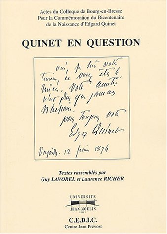 Quinet en question