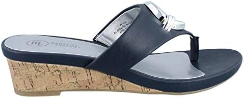 Mootsies Tootsies Womens Peach Thong Wedge Sandals