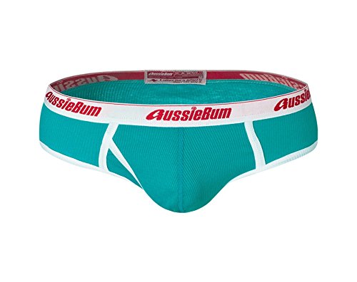 AUSSIEBUM Men's Underwear Classic Original Brief Ocean L