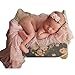 Zeroest Newborn Baby Photography Props Wraps Newborn Photography Posing Wrap Newborn Photoshoot Pearl Decor Blanket Baby Photo Props (Light Pink)