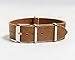Benchmark Basics Leather Watch Band - Crazy Horse Oiled Leather One-Piece Watch Straps for Men & Women - 20mm, Sand