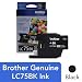 Brother Genuine High Yield Black Ink Cartridge, LC75BK, Replacement Black Ink, Page Yield Up To 600 Pages, LC75
