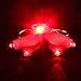 Dotop 10 Pack 1400MCD Mini LED Flashlight Torch Light Lamp Keychain Red Light