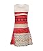 ReliBeauty Little Girls Digital Print Princess Moana Dress, Red, 3T