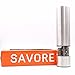 Savore Automatic Electric Salt or Pepper Grinder Mill,Quality Stainless Steel, Battery Powered with LED Light At Bottom Upgrade From Your Regular OXO Shaker