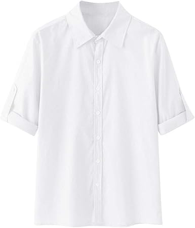 baggy white collar shirt