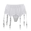 Scicent Mesh Jarretelgordel Plus Size Lingerie Set met String Geschenken voor Vrouwen Maat 8 10 12 14 16 18 20 22