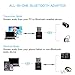 SZMDLX USB Bluetooth 5.0+EDR Adapter, Mini Bluetooth Transmitter Receiver, Wireless Audio Adapter with 3.5mm AUX for Car Headphones PC TV Home Stereo, USB Power Supply, No Driver Required