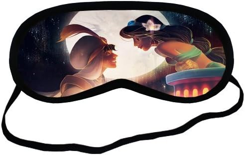 Custom Jasmine Aladdin Cartoon Sleeping Mask Novelty Travel Or Home Soft Cotton Sleeping Aids Eye Mask Cover Shade Blindfold Rest Shield