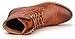 Kunsto Men's Leather Classic Brogue Boots Lace up Cap Toe US Size 9.5 Brown