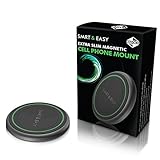 Flat Cell Phone Holder - Flat Cell Phone Magnets For Dashboard Smartphone Magnetic Cell Phone Holder, Suitable for Any Mobile Device & Vertical or Horizontal Flat Surface (Single Pack)