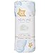 Muslin Swaddle Blankets (Moon & Stars Design 47x47) for Newborn, Unisex, Large Bamboo/Cotton - Receiving Blanket, Swaddling Wrap, Sleepsack, Carseat Cover by adaline - Ideal Baby Shower Gift