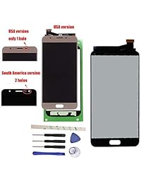 visualización táctil LCD Asamblea digitalizador de visualización para Galaxy J7 Prime G610 g610 F On7 2016, Blanco