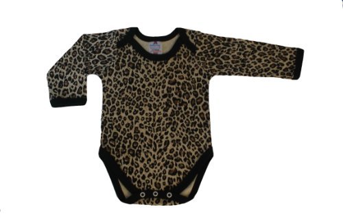 Jumpsuit long sleevs dark leopard