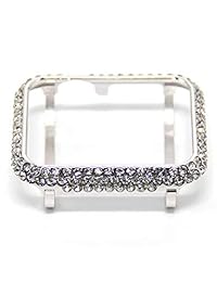Bling Luxury   Carcasa protectora para Apple Watch Series 4, 1.575 in, 1.732 in, serie 3, 2, 1, 1.496 in, 1.654 in, 40mm