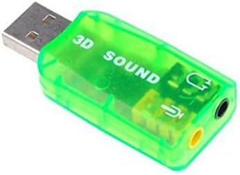 USB 2.0 Mic Speaker 5.1 Audio Sound Card Adapter