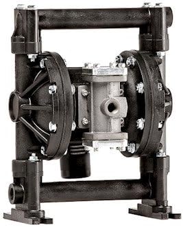 High-Flow Air-Operated Double-Diaphragm Pump, PP/PTFE, 15 GPM