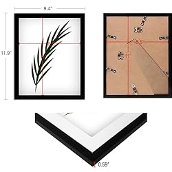 NAOKBOEE 8.5x11 Picture Frame in Black, Photo
