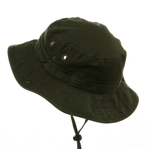 Washed Hunting Hats-Olive L