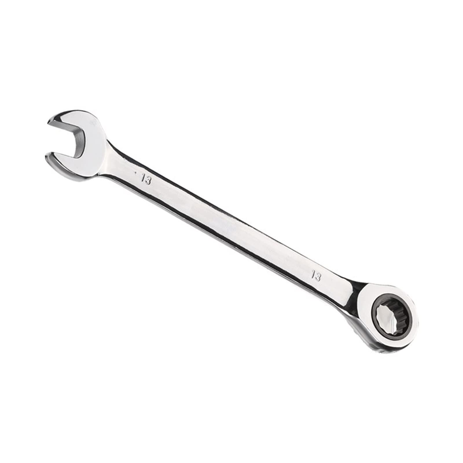 Vokenforu 13mm Ratchet Spanner, Ratcheting Combination Wrench, Hardened Chrome Vanadium Steel Open End Spanner Metric