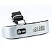 Etekcity 2 Pack Digital Hanging Luggage Scale, Rubber Paint, Temperature Sensor, 110 Pounds, Silver