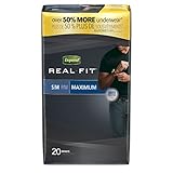 Depend Real Fit Incontinence Briefs for Men, Maximum Absorbency, S/M, Grey