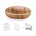 Housmile Essential Oil Diffuser 350ml Ultrasonic Humidifier Aromatherapy Diffuser with Cool Mist & Color Change LED light, Wood Grain