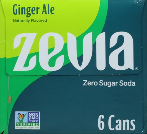 ZEVIA ZERO CALORIE SODA, GINGER ALE, 12 OUNCE CAN