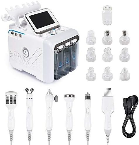 XHNICE 6 in 1 Small Bubble Beauty Instrument, Oxygen Meter BIO Optical RF Vacuum Facial Cleaner Multifunction Blackhead Hydration Beauty Salon Equipment