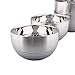 IMEEA 8-Piece Double-deck Brushed SUS304 Stainless Steel BPA Free Serving Bowls, 12oz
