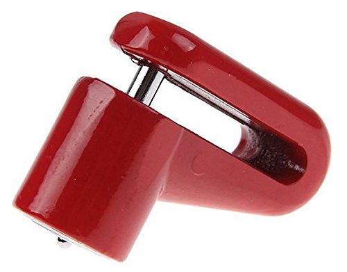 Roswheel Portable Mini Anti-theft Disk Disc Brake Rotor Wheel Lock Security Lock for Scooter Bike Bicycle Motorcycle Scooter with Two Keys(Red)