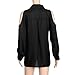 Clearance Sale! Autumn Blouse,Canserin Womens Loose Off Shoulder Long Sleeve Chiffon Shirt Fashion Chiffon Blouse T-Shirt Tops Size US 4-10 (M, Black)