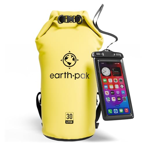 Wasserdichter Packsack 30L - Dry Bag Rolltop Tasche für Kajak und Boot
