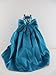 A Teal Green Satin Gown with Sequined Top Made to Fit the Barbie Doll