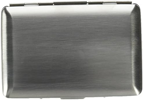 Secure Smooth Stainless Steel Rfid Blocking Wallet and Credit Card Holder for Men and Women. Preventing Identity Theaft.