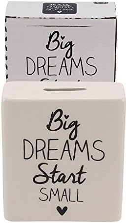 Absolutely Fabulous Cream Ceramic Money Bank (Big Dreams Start Small)