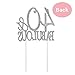 40 Cake Topper - Premium Silver Metal - 40 and Fabulous - 40th Birthday Party Sparkly Rhinestone Decoration Makes a Great Centerpiece - Now Protected in a Box