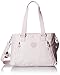 Kipling Angela Metallic Convertible Satchel, Whimsical Pink