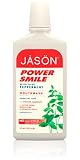 Jason Natural Cosmetics  Powersmile Mouthwash, Peppermint, 16 oz