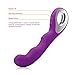 XJDOLL Mini Wand Massager Cordless Rechargeable Personal Body Massage with 10 Vibration Modes (Purple)