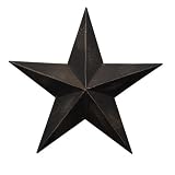 CWI Gifts Barn Star Wall Decor, 24-Inch, Antique Black