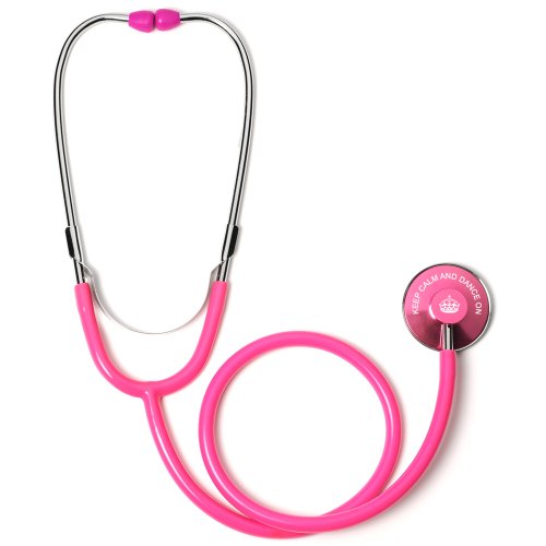 Keep Calm and Dance On Single Head Stethoscope (Hot Pink)