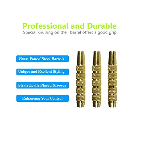 Bar Darts - Plastic Tip Darts Set - 12 Pcs 16 Grams Soft Tip Dart for Electronic Dart Board - Plastic Darts Shafts and Flights, 60 Extra Safety Tips