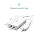 UGREEN USB C SD Card Reader USB 3.1 Type C OTG Memory Card Reader Adapter SD TF Dual Slot for MacBook Samsung S9 S8 Plus Note 9 8 Google Pixel XL 2XL LG V20 V30 G5 G6 G7 Nexus 5X 6P Moto Z White