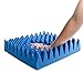 Hermell Convoluted Wheelchair Cushion, Blue Egg Crate Foam, No Cover - 3 Inches Thick